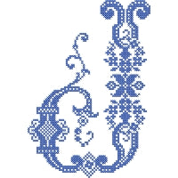 Simple vintage letters cross stitch alphabet hand embroidery – JPCrochet